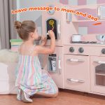 Little Chef Westchester Retro Wooden Play Kitchen, Pink - Image 4